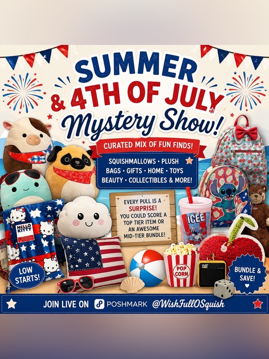Squishmallows Other - 😎 “SUMMER/4th of JULY” 🇺🇸 CURATED MYSTERY SHOW!! TODAY/SUNDAY at 10:45pm ET!